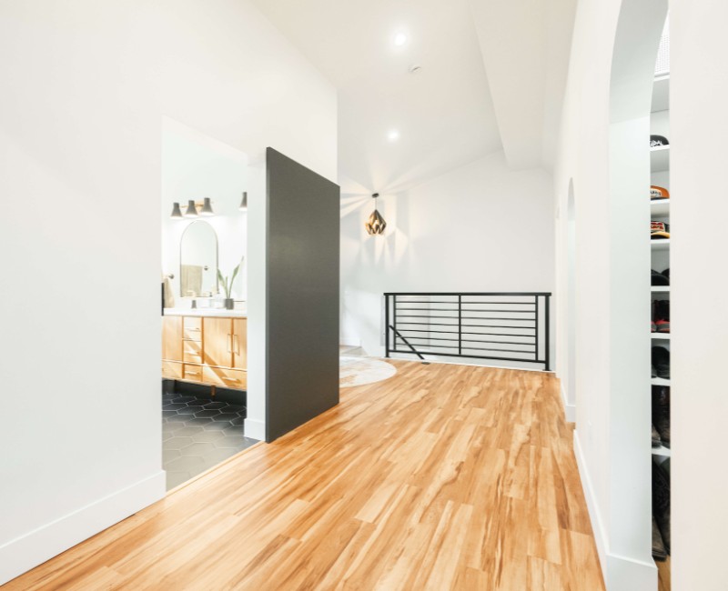 The owners of a 1950s ranch in Madison, WI wanted to transform their unfinished attic into a fully finished second floor with a primary bedroom retreat, ensuite bath, and plenty of closet space.