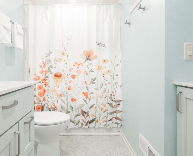 A basement remodel in Madison, WI that transformed an unfinished basement into a rec room, complete with a private full bath. The layout gives the kids a place that’s entirely their own: room to run around, play with toys, and sleep. 