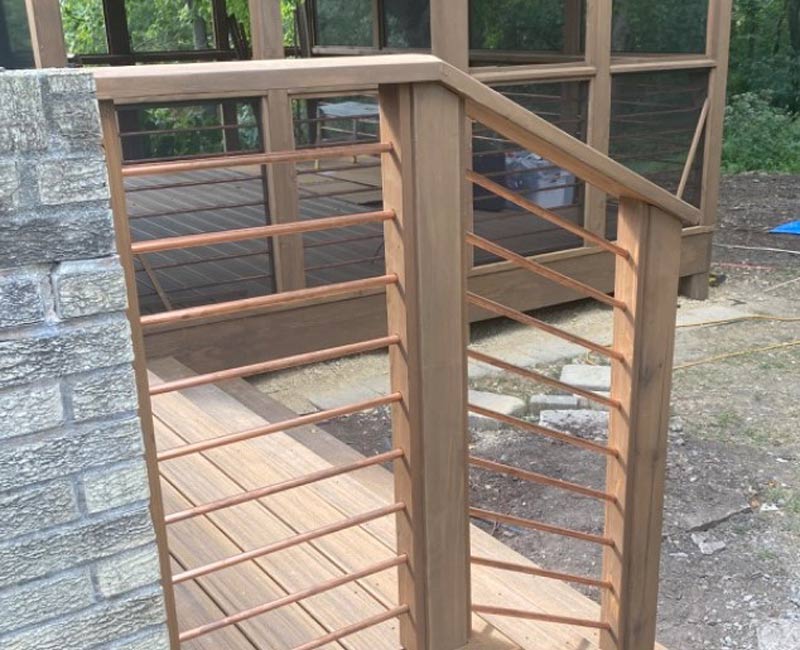 This screen porch addition in Madison, WI, created a spacious and inviting retreat from the mosquitoes.