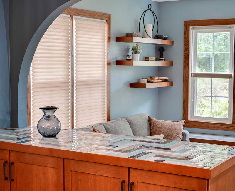 This whole-house remodel in Madison, WI, provided the homeowners with an updated kitchen, dining room, living room, library, entryway, and powder room.