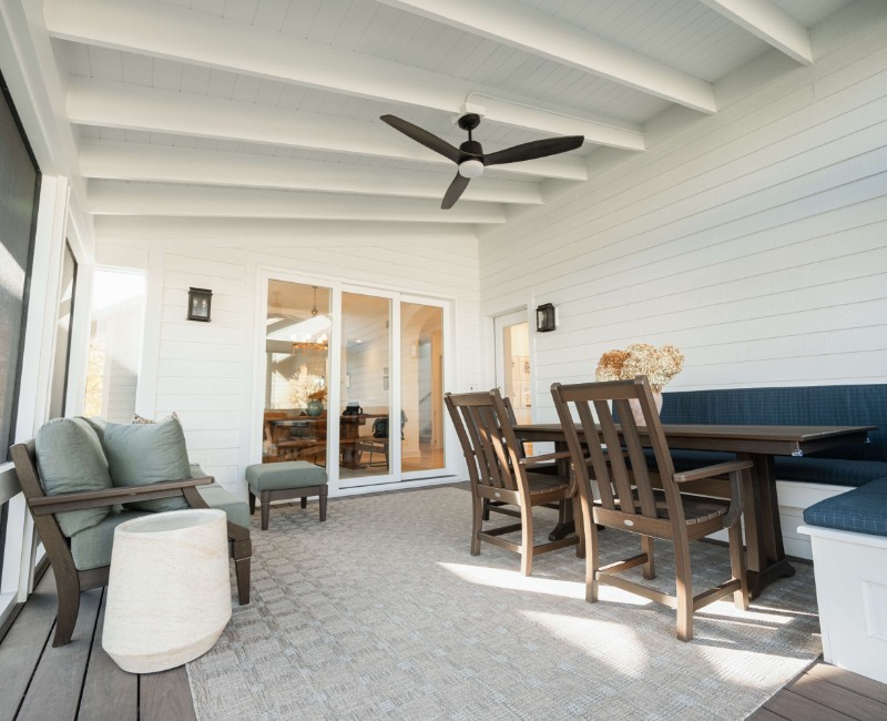See how we remodeled an outdoor deck into a bright, light-filled screened-in porch for this Middleton, WI home. Interior updates helped the porch addition open up the space even more.